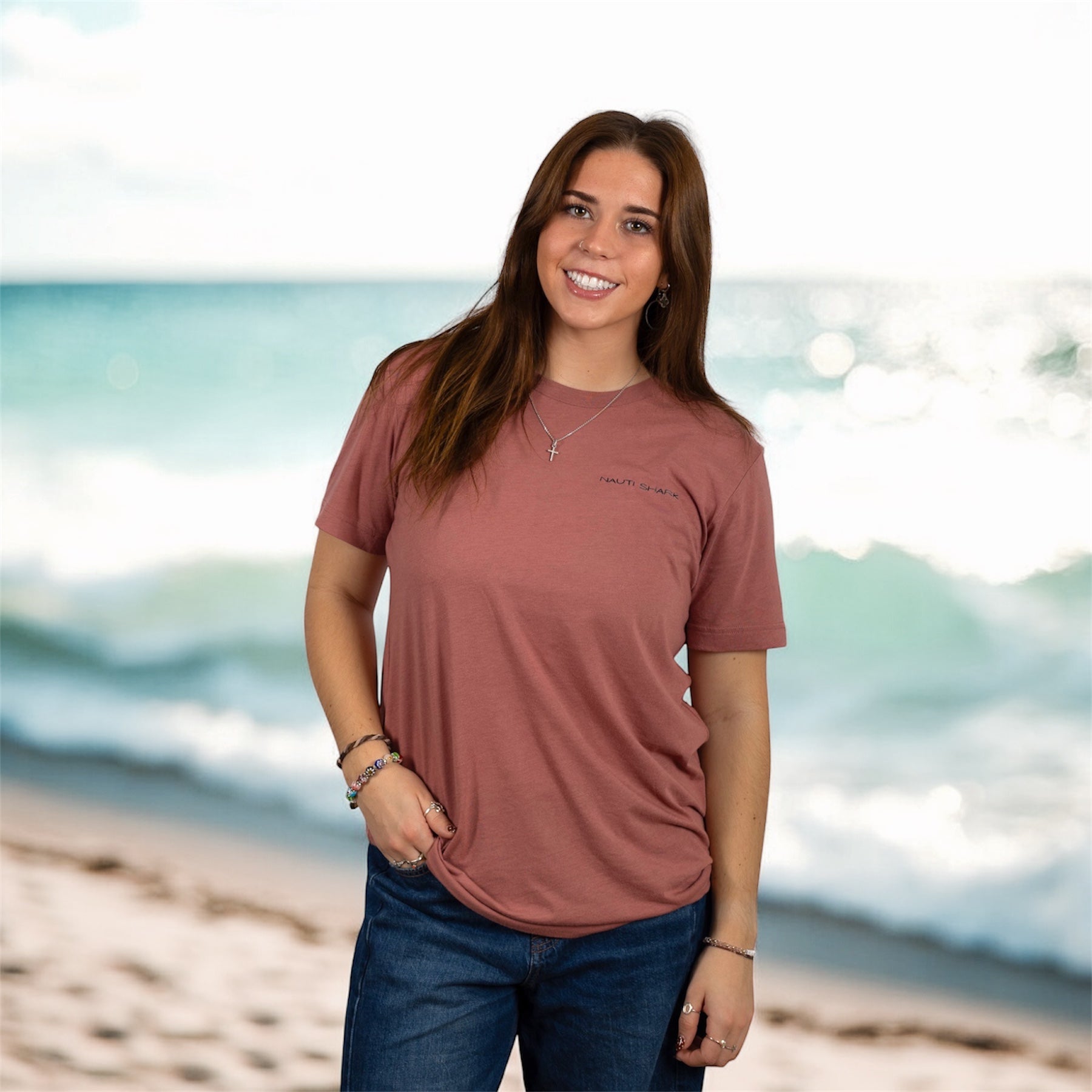 Mauve CLASSIC T-Shirt - CLASSIC BLACK LOGO