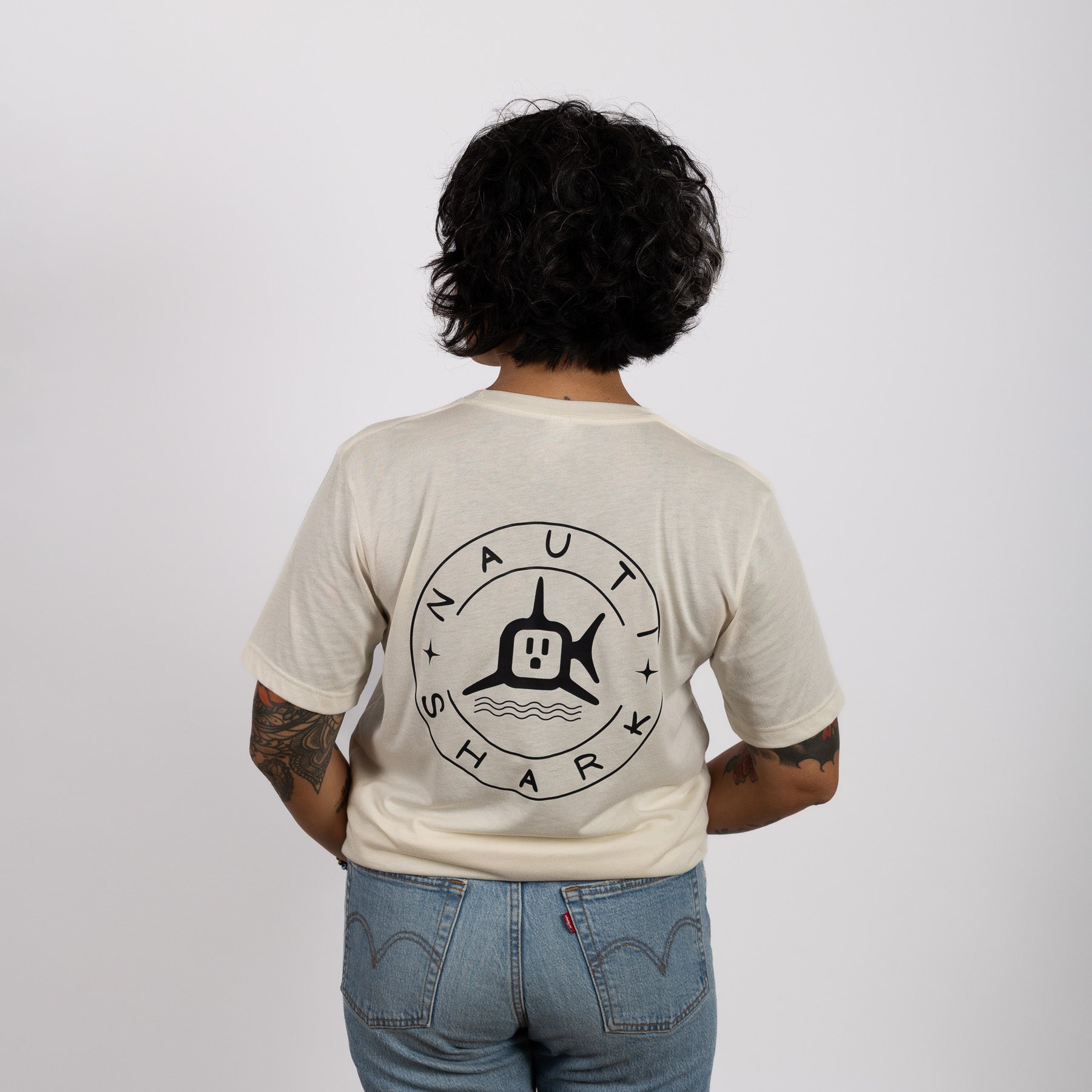 Natural CLASSIC T-Shirt - CLASSIC BLACK LOGO