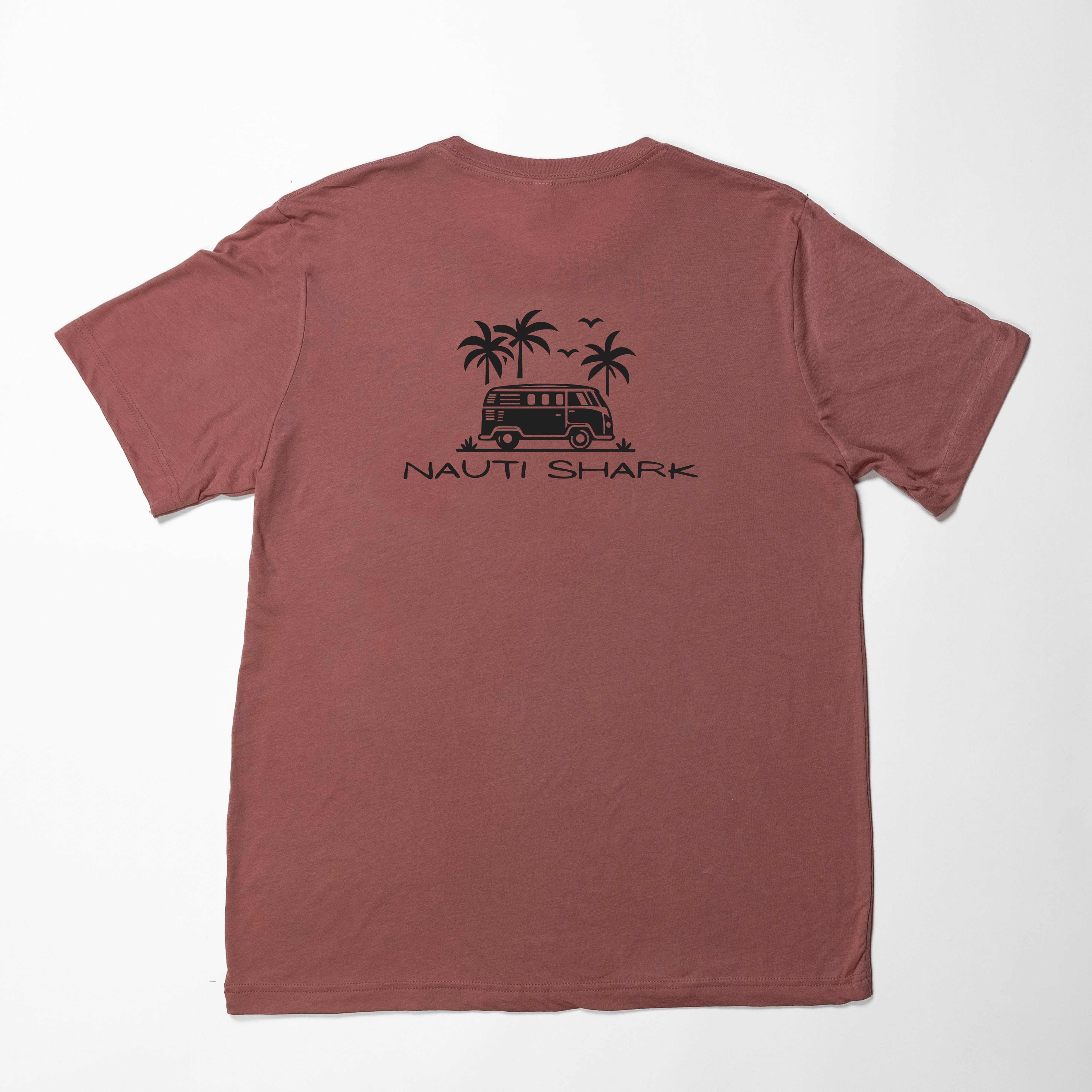 Mauve COASTAL VAN T-Shirt - VAN BLACK LOGO