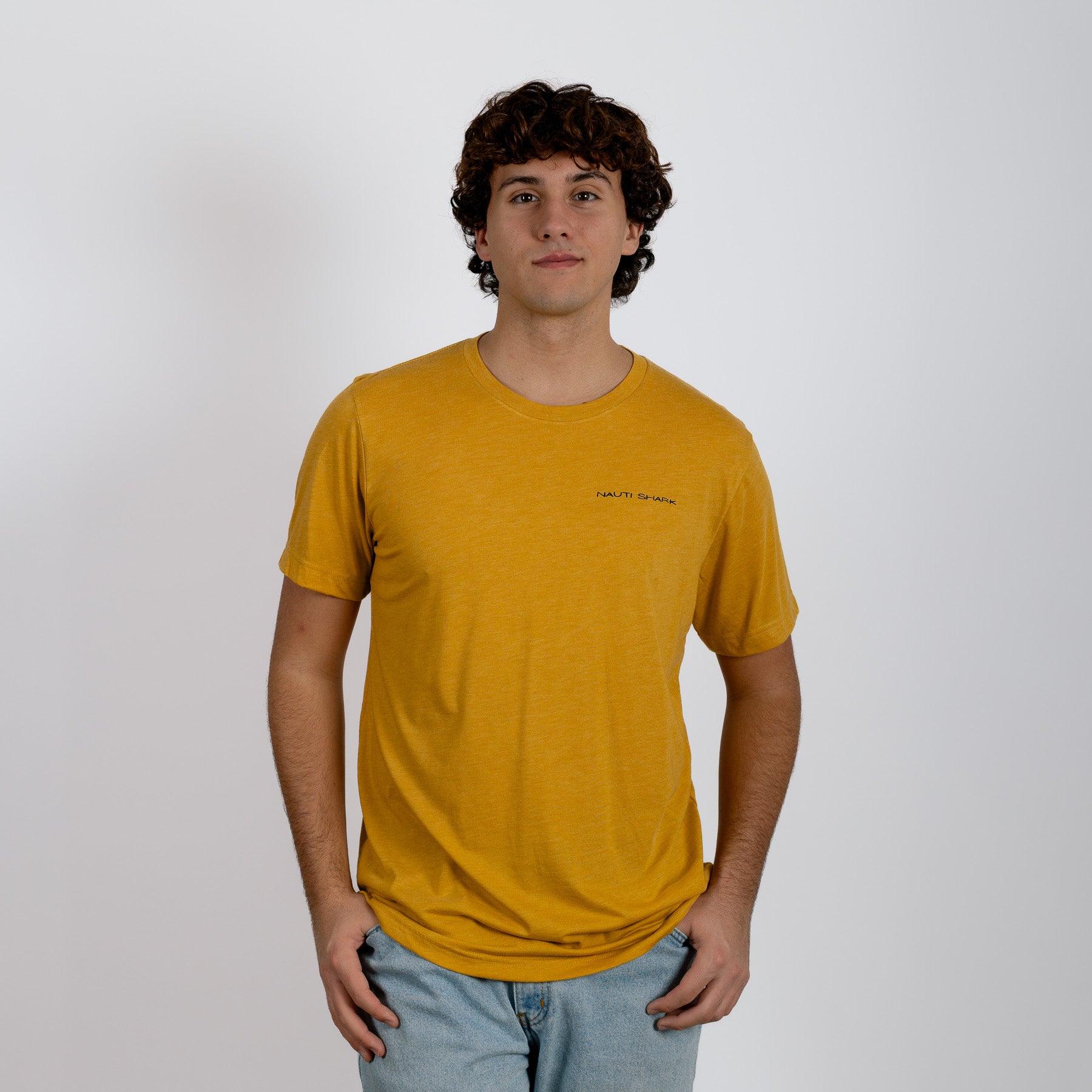 Mustard COASTAL VAN T-Shirt - VAN BLACK LOGO