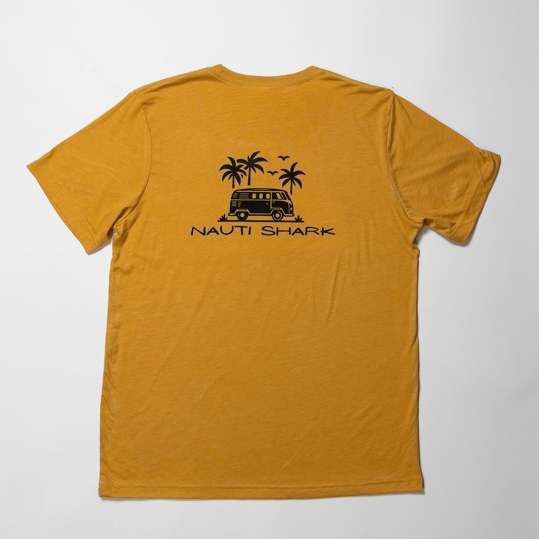 Mustard COASTAL VAN T-Shirt - VAN BLACK LOGO