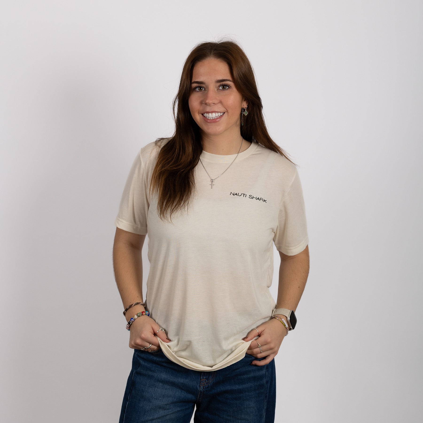 Natural COASTAL VAN T-Shirt - VAN BLACK LOGO
