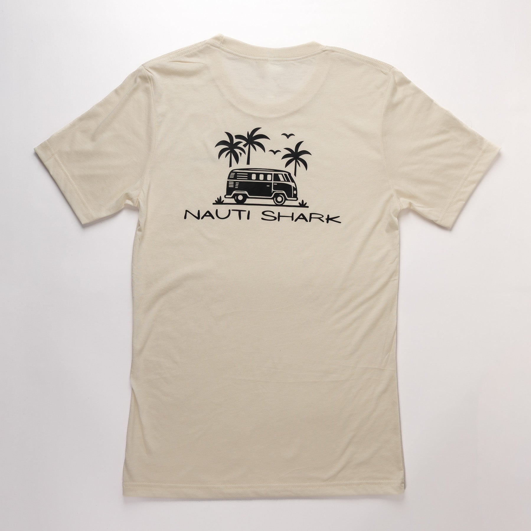 Natural COASTAL VAN T-Shirt - VAN BLACK LOGO