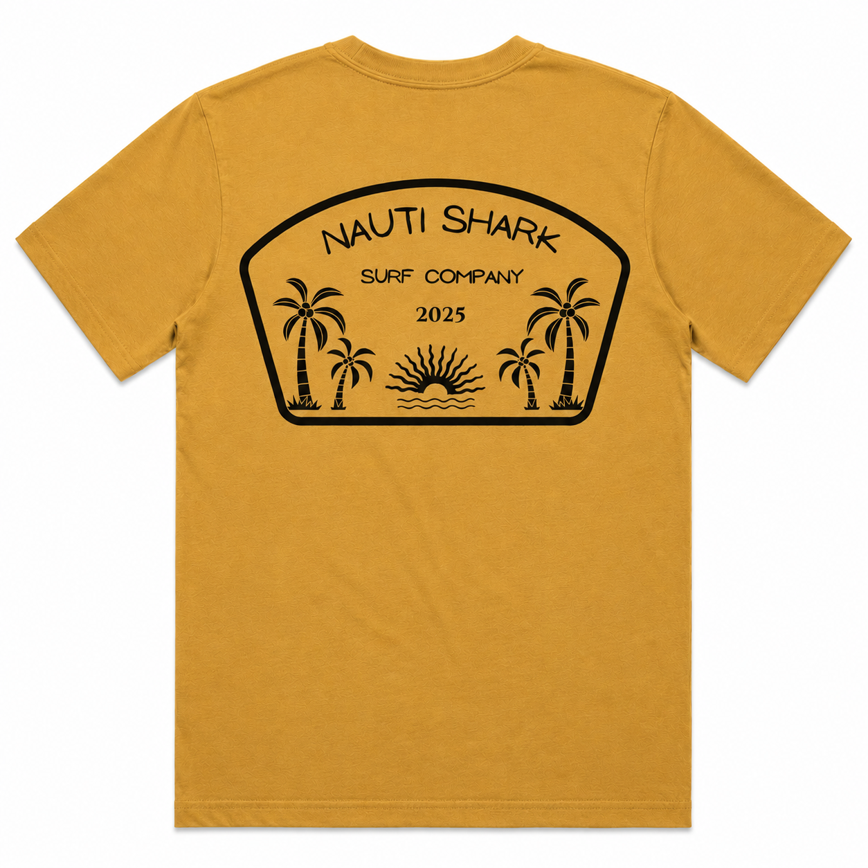 Mustard SURF COMPANY T-SHIRT - Black Design