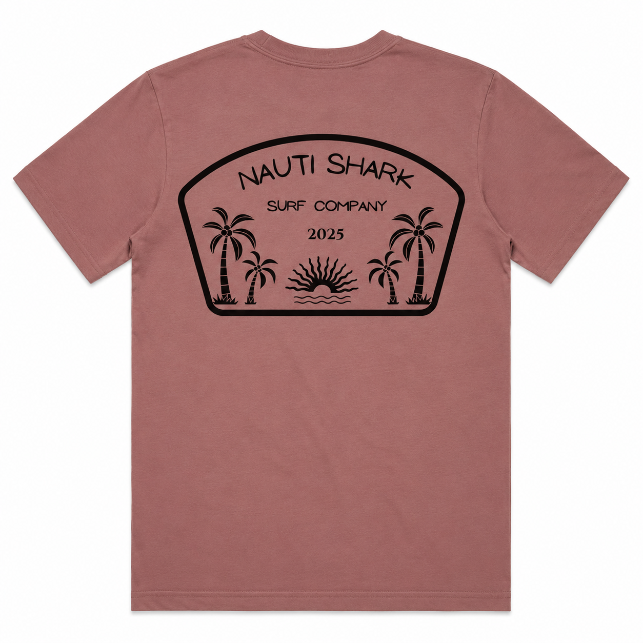 Mauve SURF COMPANY T-SHIRT - Black Design