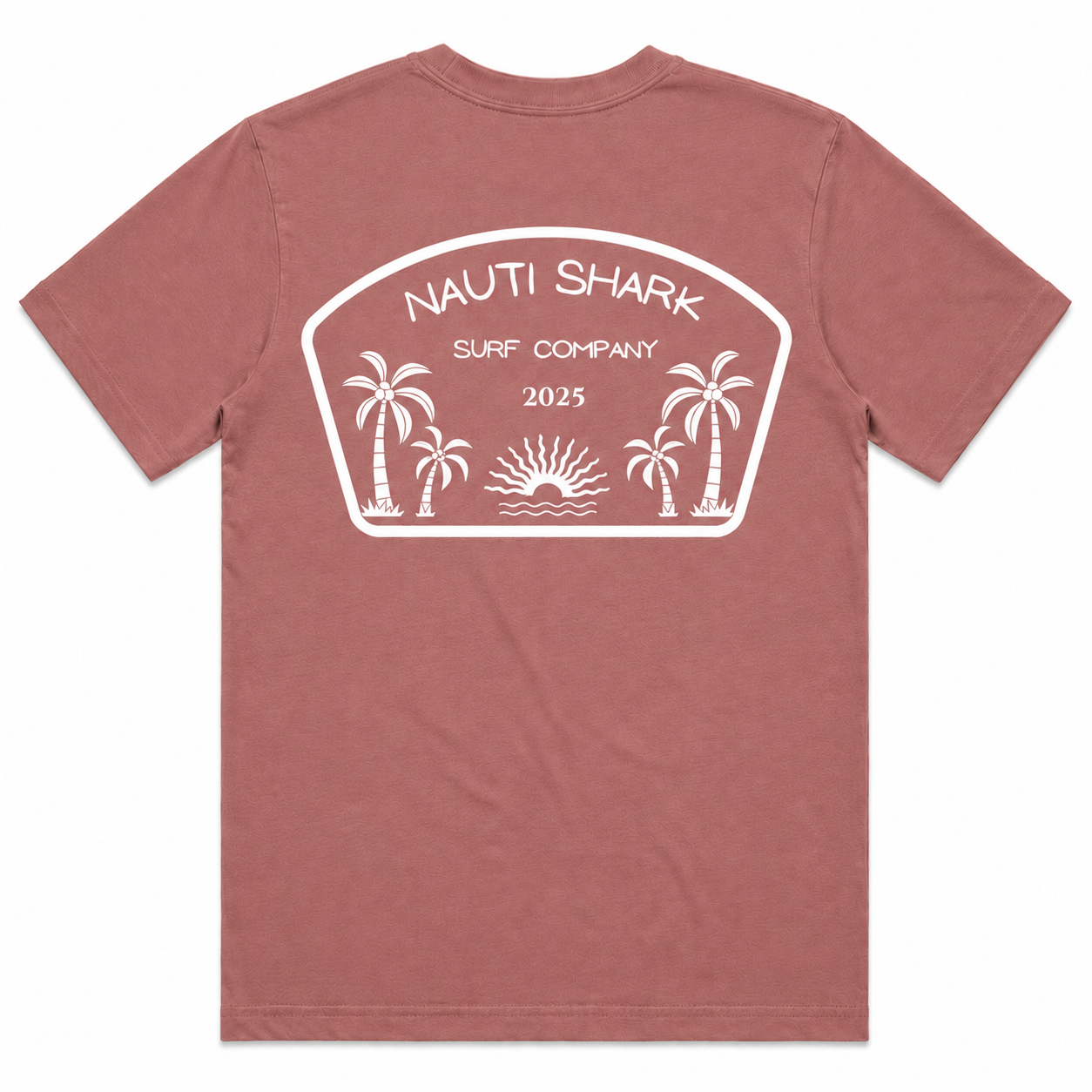 Mauve SURF COMPANY T-SHIRT - White Design
