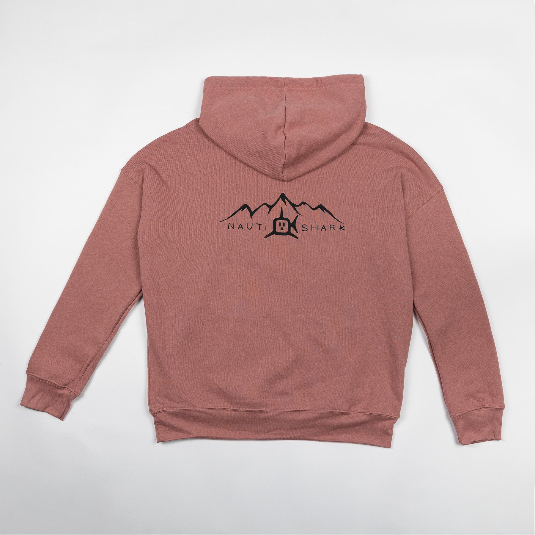 HOODIE W/ BLACK MOUNTAIN LOGO - MAUVE