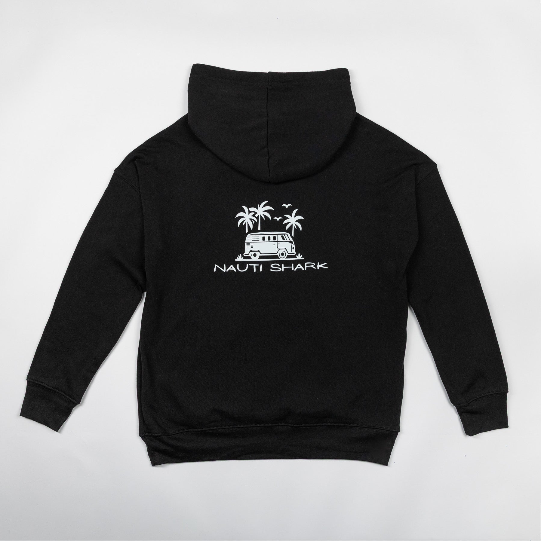 HOODIE W/ WHITE VAN LOGO - BLACK