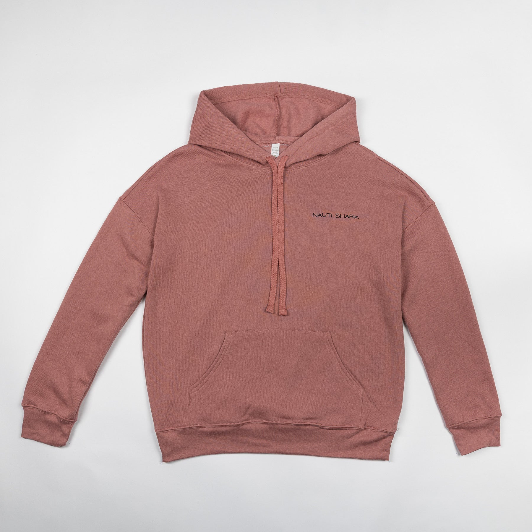 HOODIE W/ BLACK CLASSIC CIRCLE LOGO - MAUVE