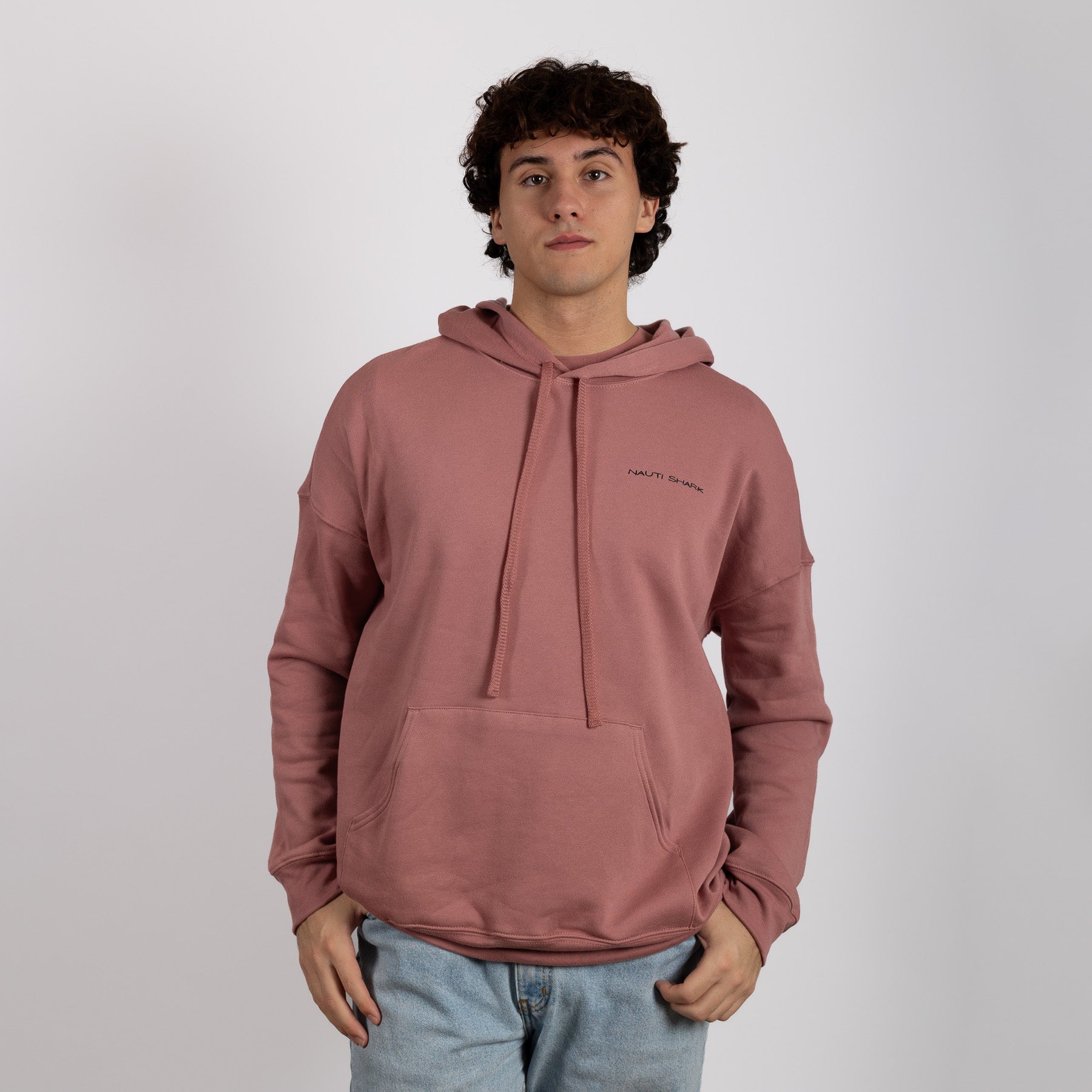HOODIE W/ BLACK LOCAL LOGO - MAUVE