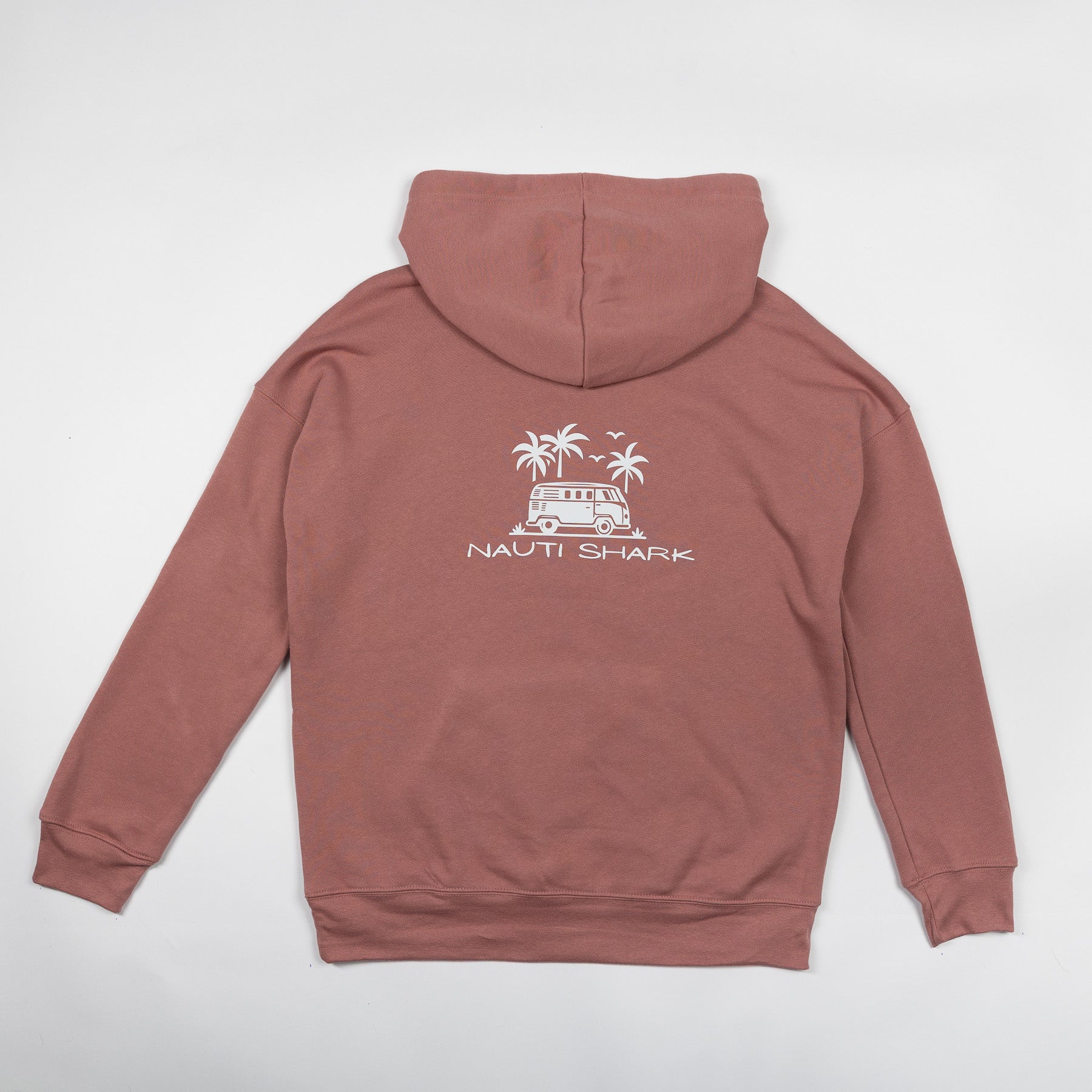 HOODIE W/ WHITE VAN LOGO - MAUVE