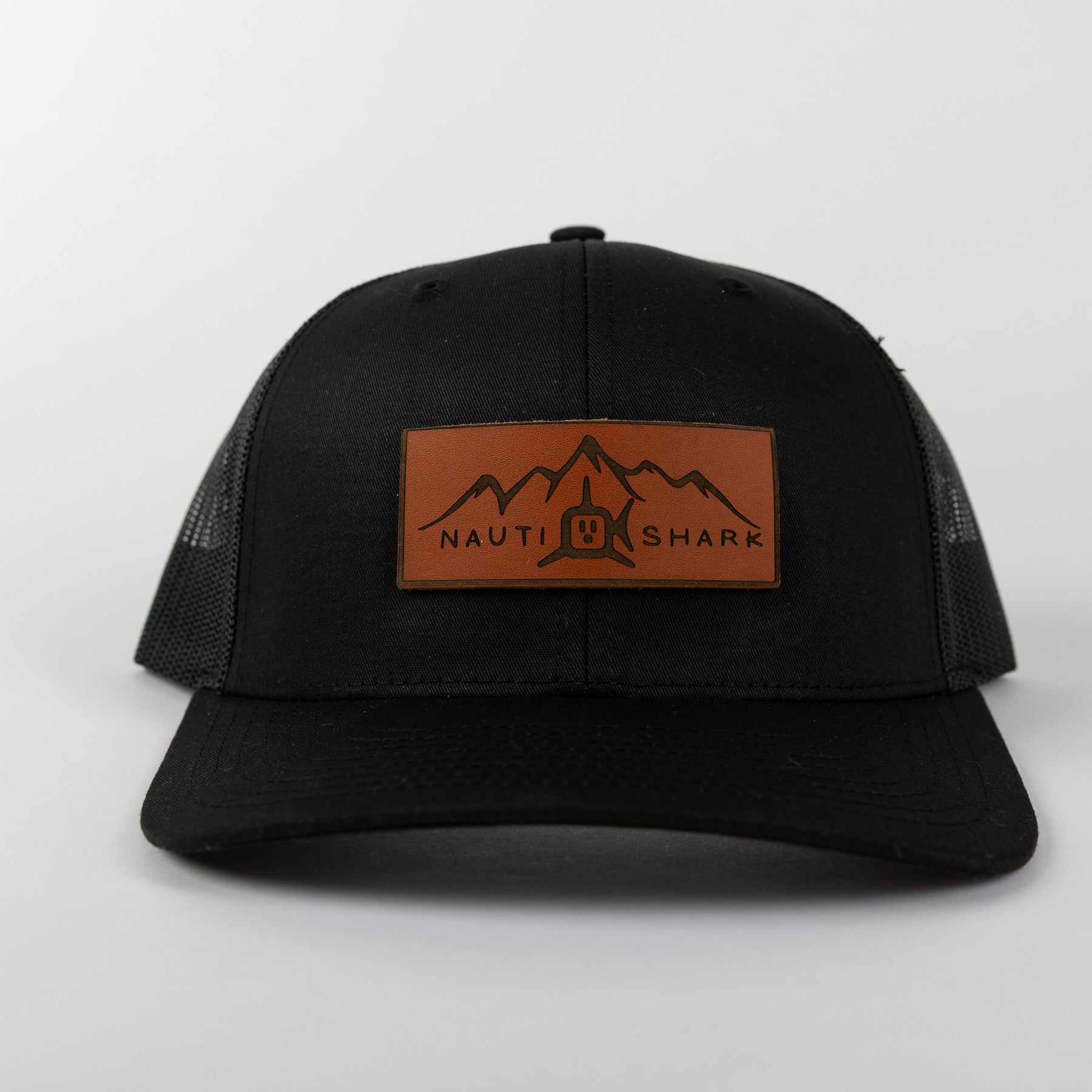 Leather Mountain Trucker - Black