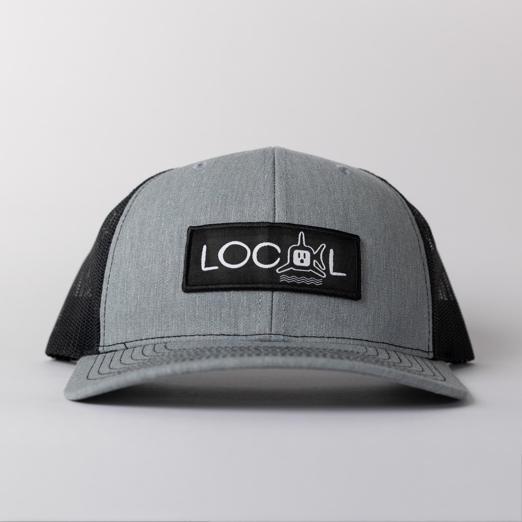 White Local Trucker - Grey/Black