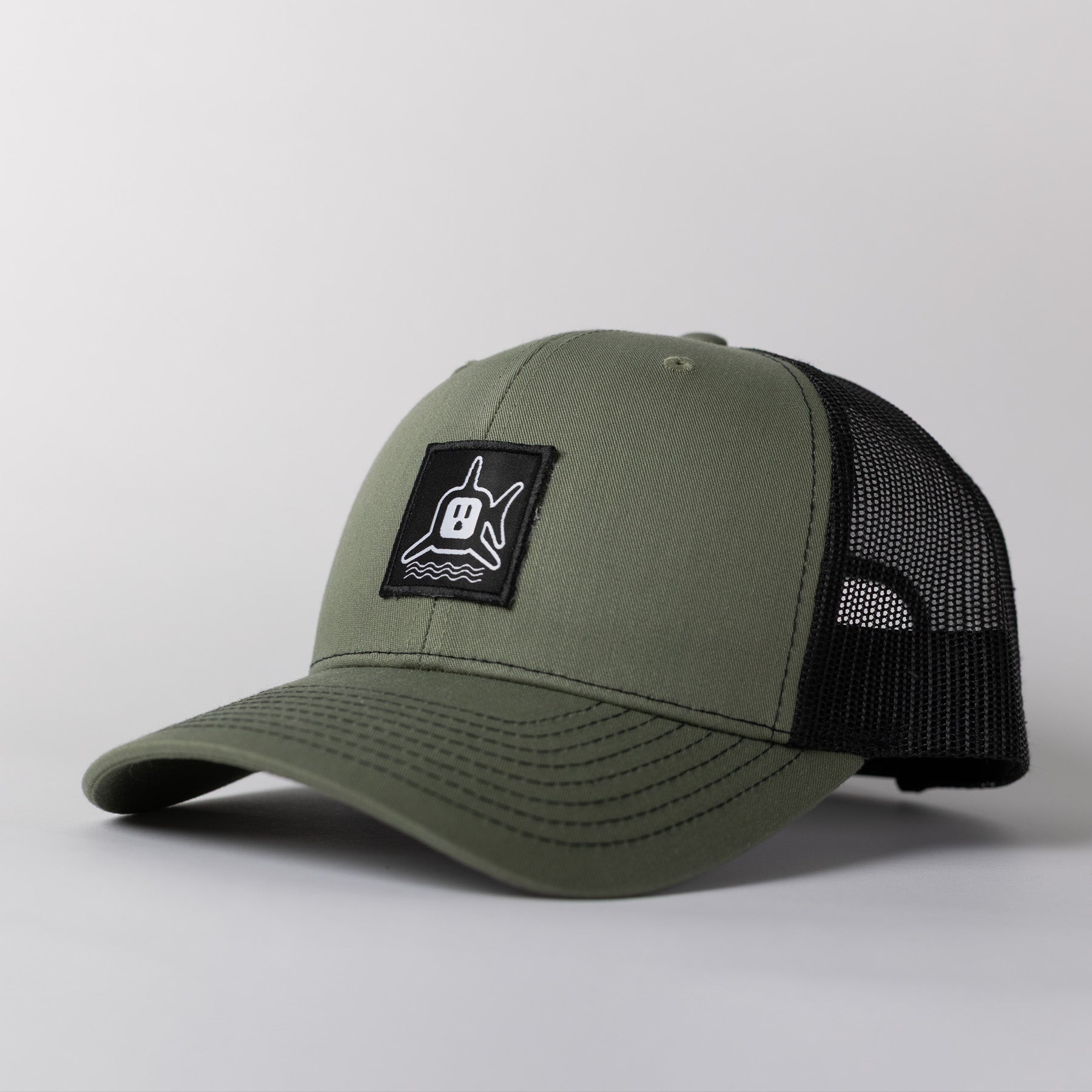White Shark Trucker - Green/Black
