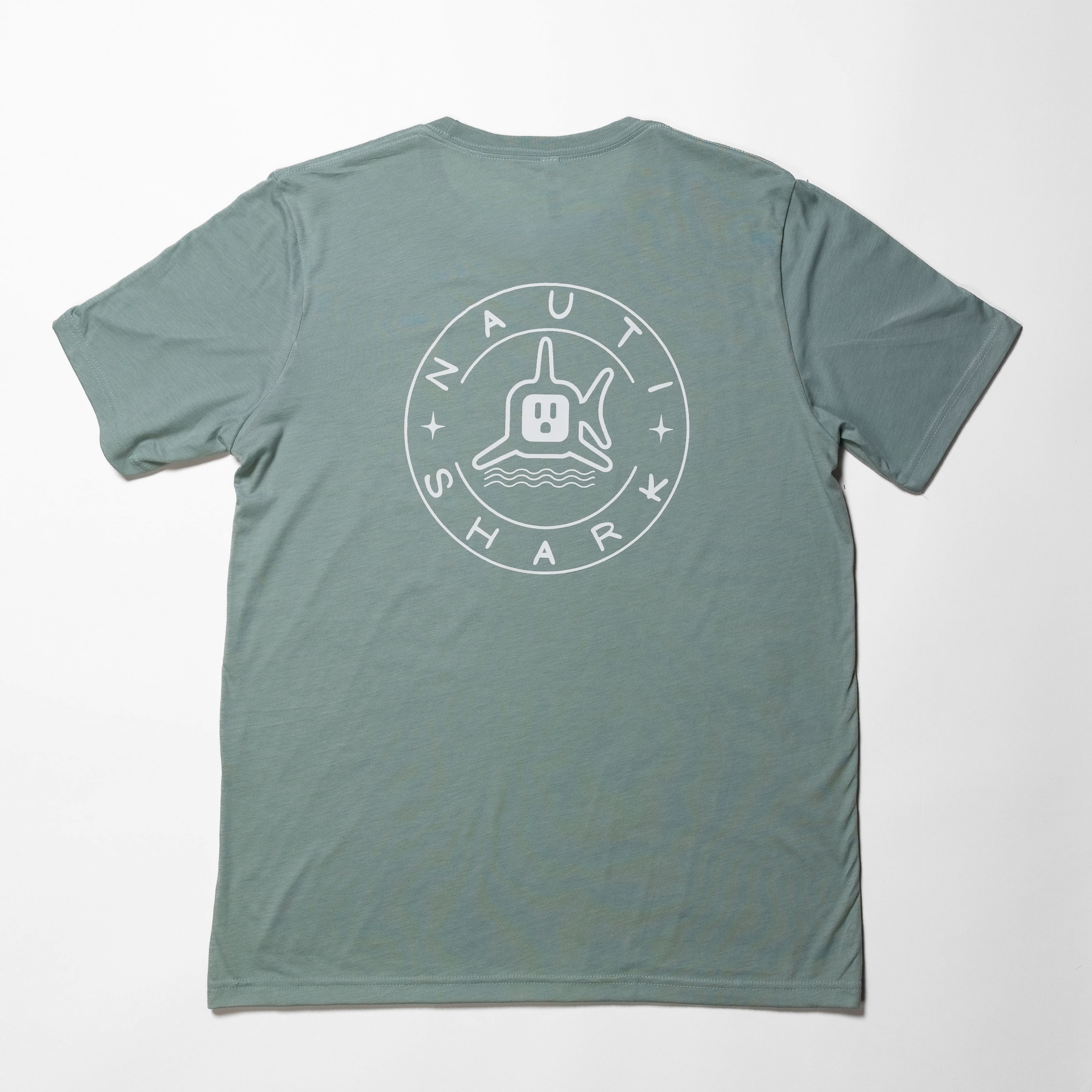 Dusty Blue CLASSIC T-Shirt - CLASSIC WHITE LOGO