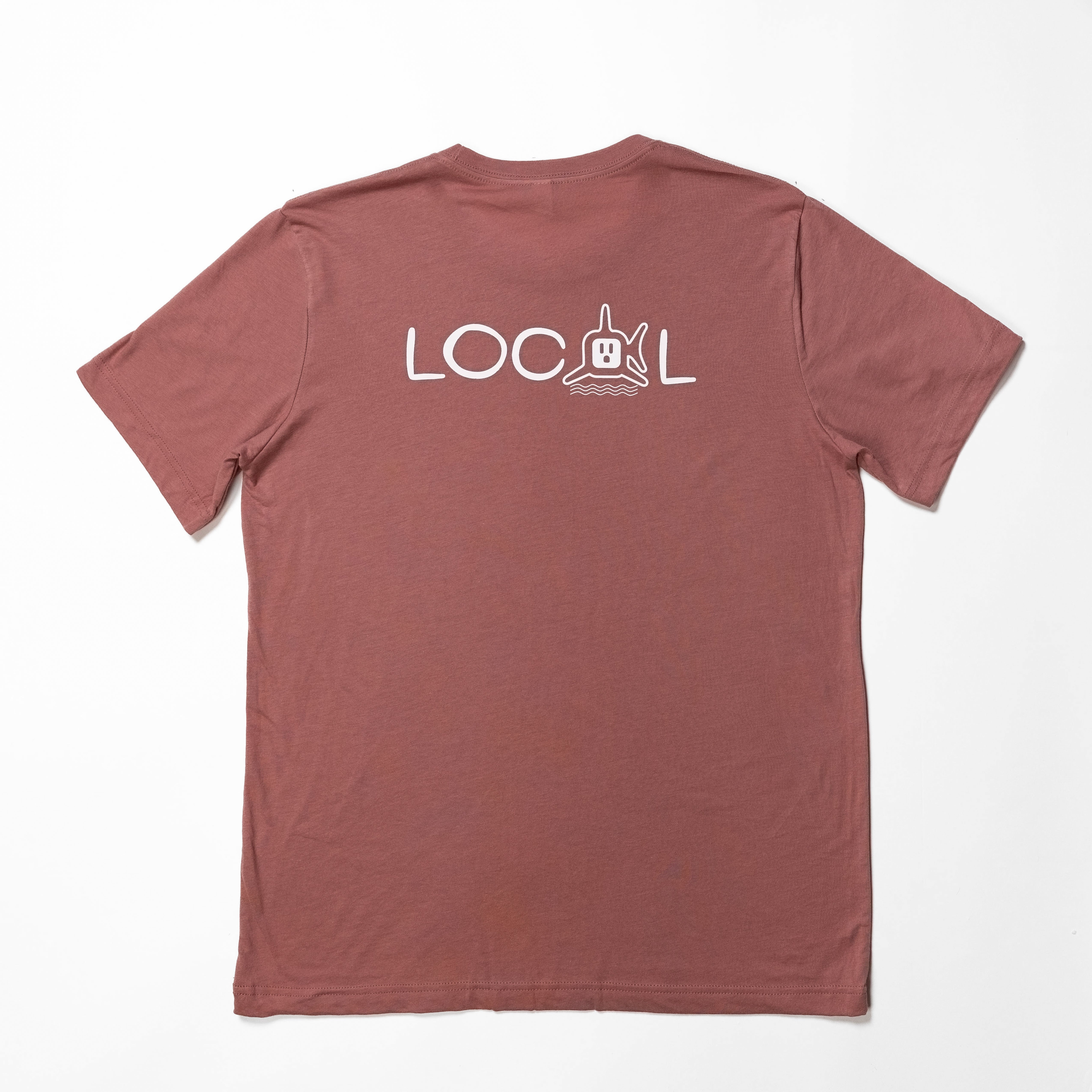 Mauve LOCAL T-Shirt - LOCAL WHITE LOGO