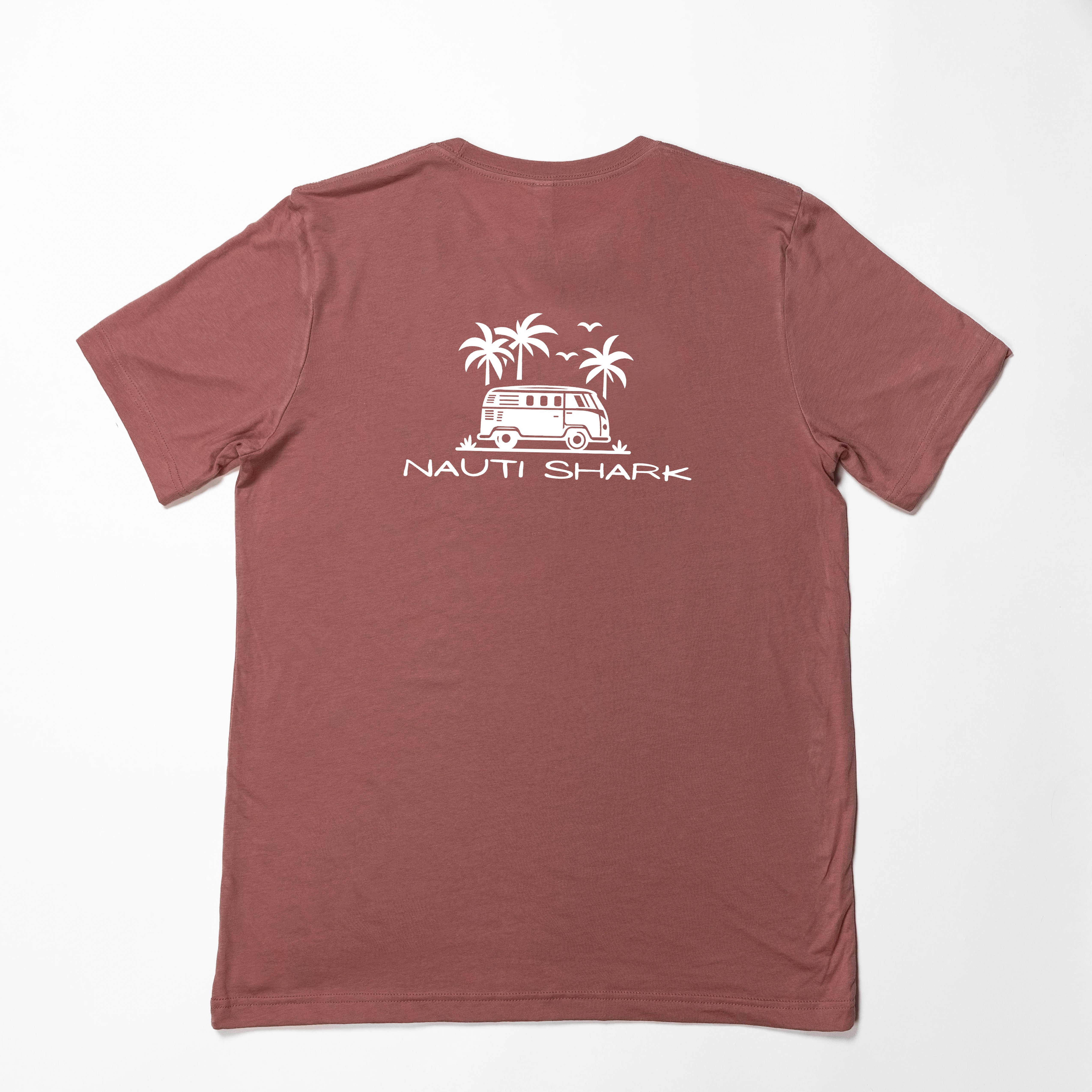 Mauve COASTAL VAN T-Shirt - VAN WHITE LOGO