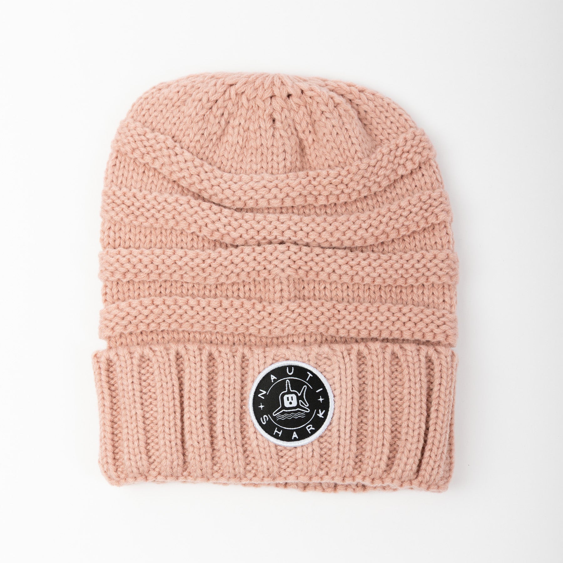 Classic Circle Knit Beanie - Rose