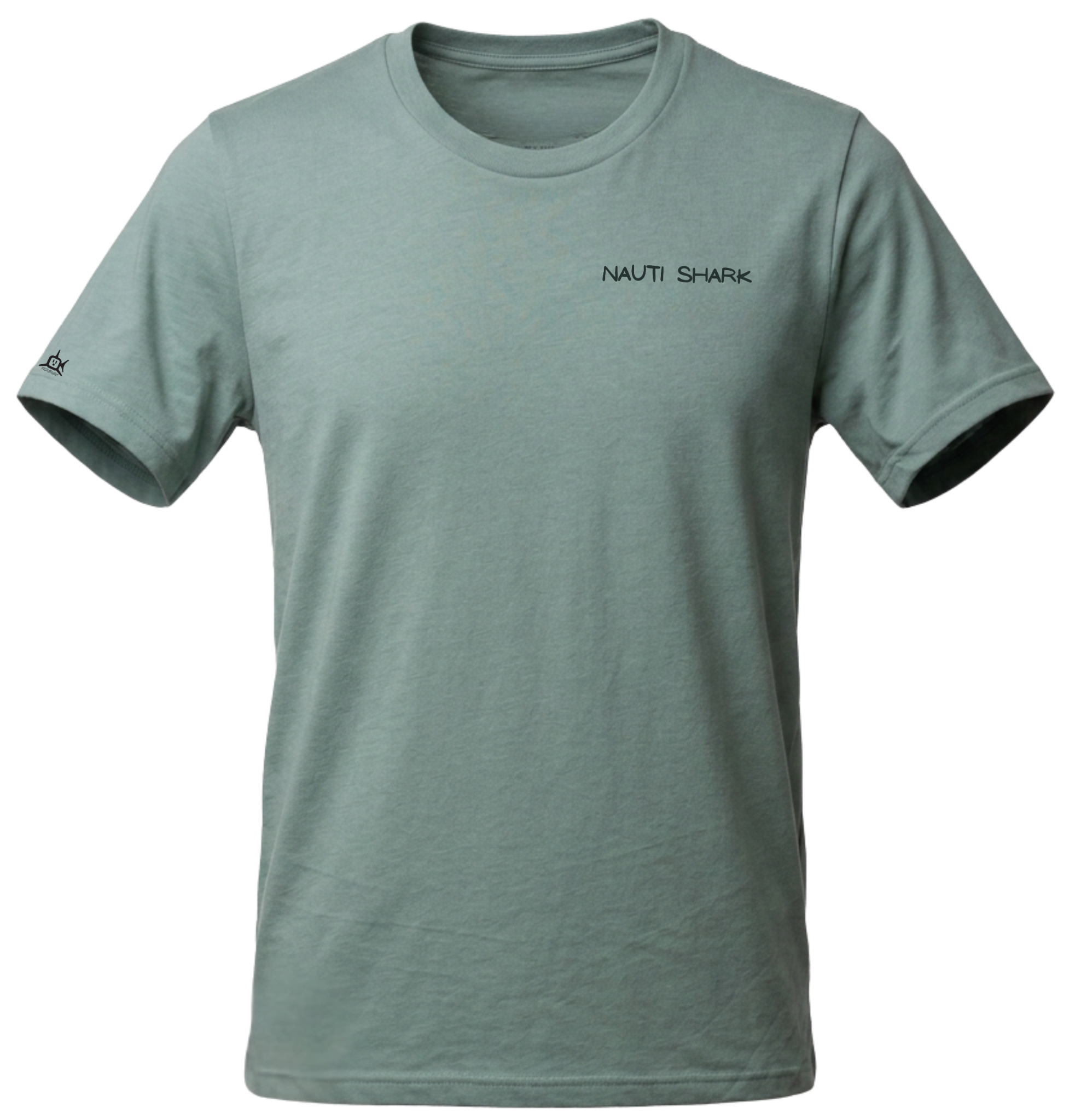Dusty Blue KRAKEN T-SHIRT - Orange Design