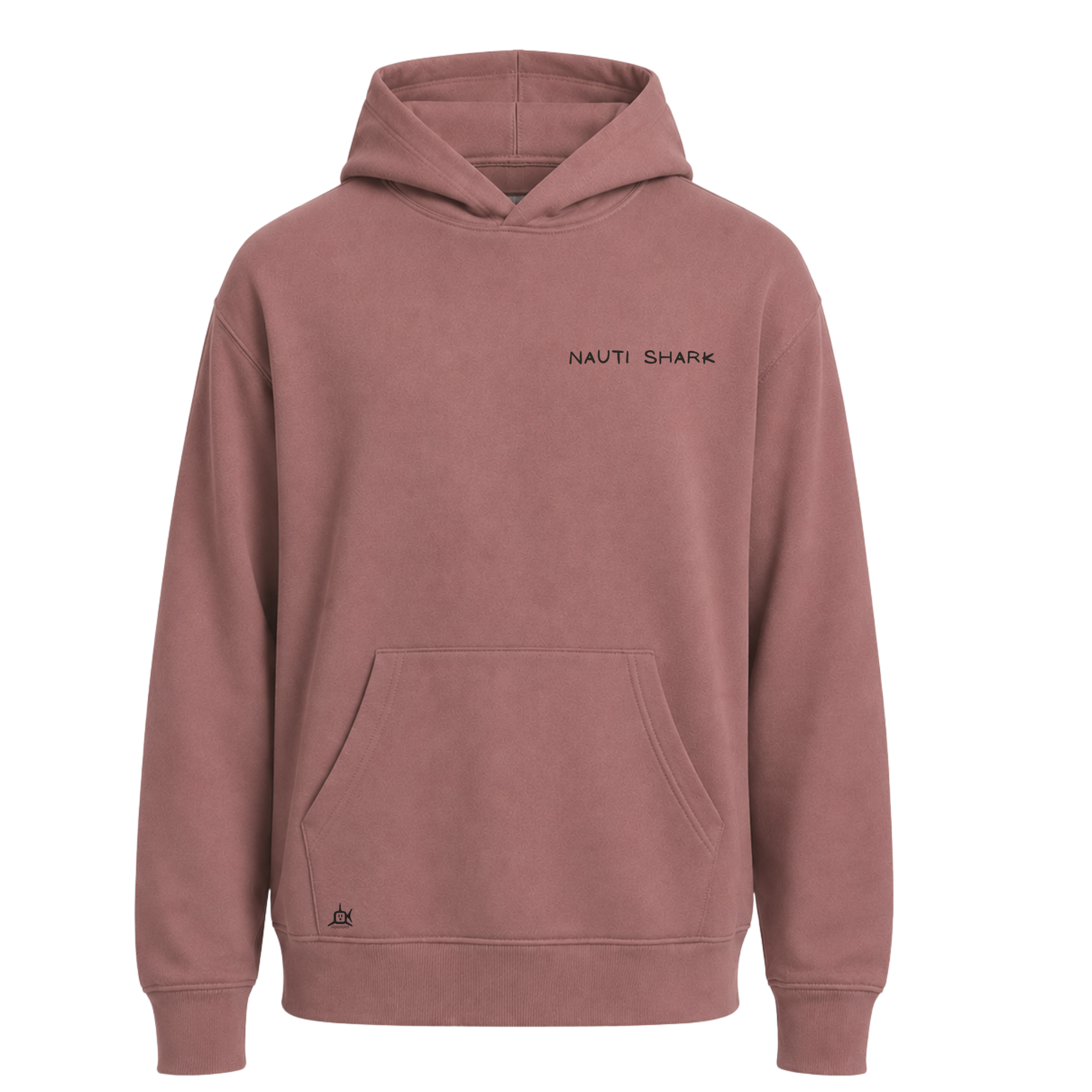 MAUVE HOODIE W/ Black SURF COMPANY Design