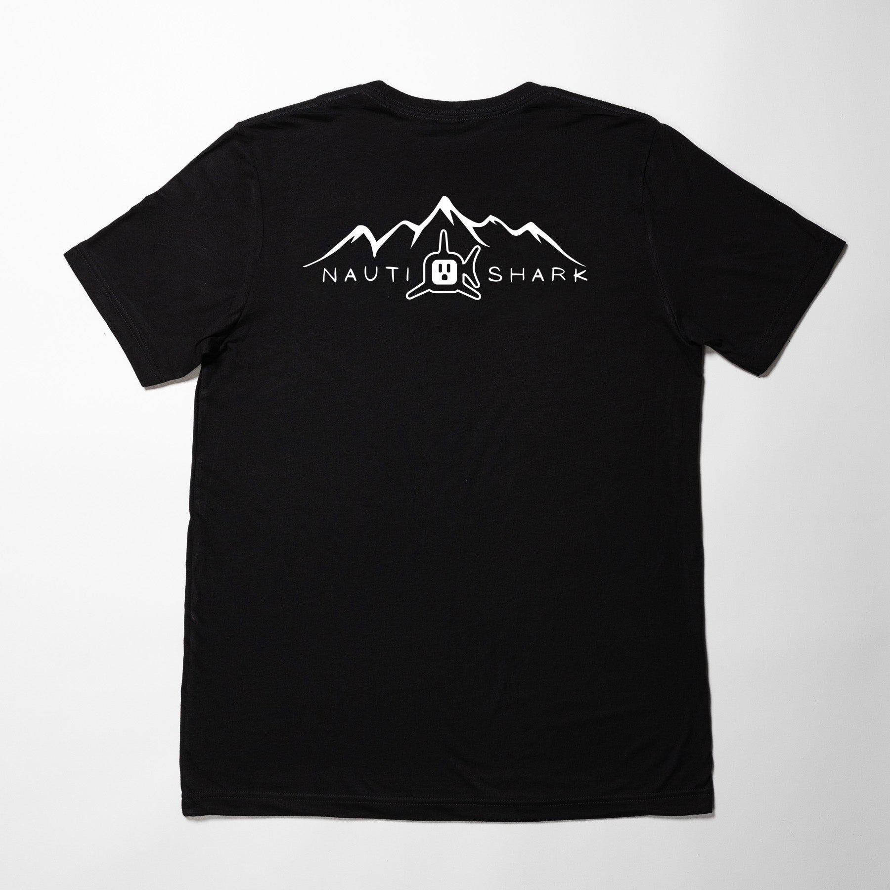 Black MOUNTAIN T-Shirt - MOUNTAIN WHITE LOGO