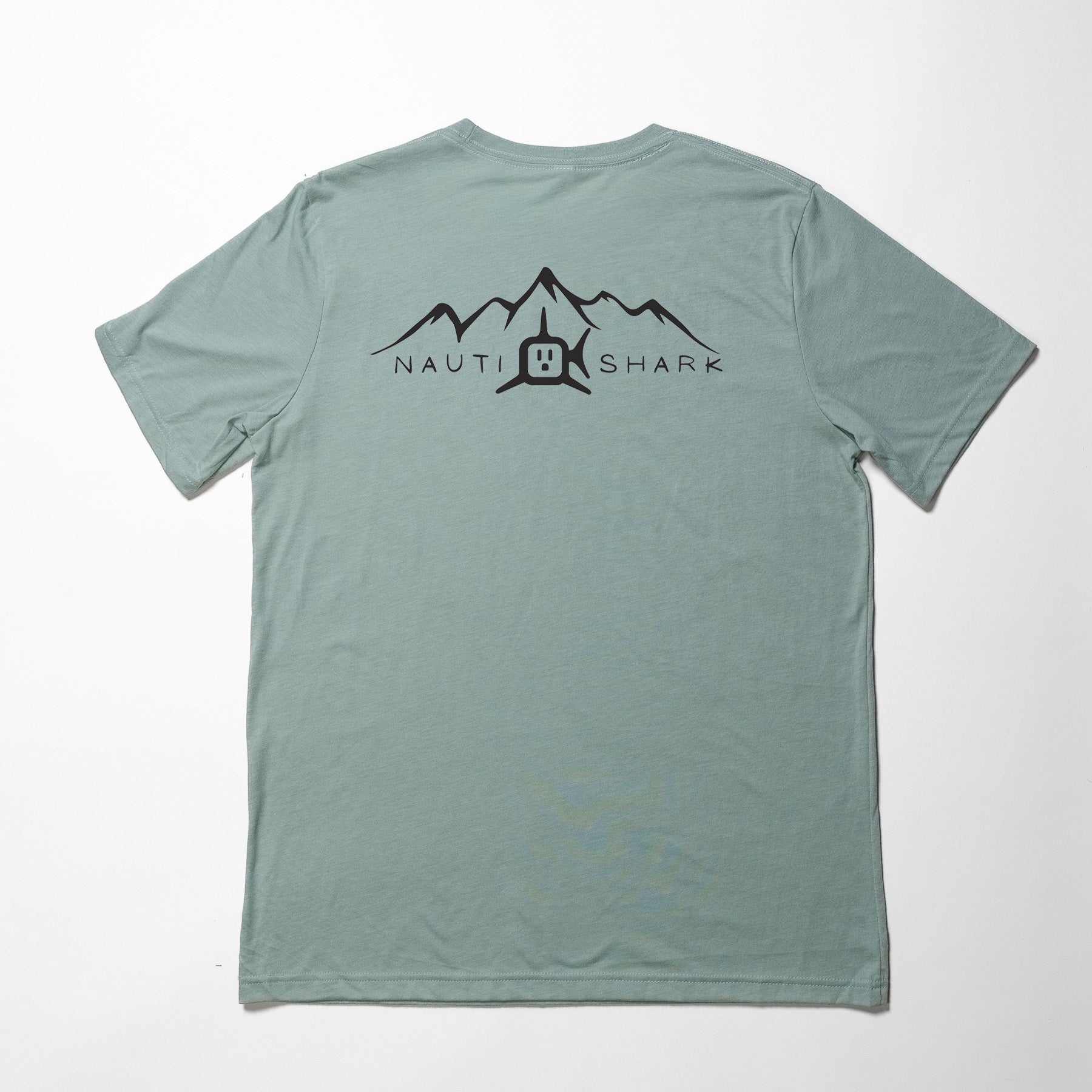 Dusty Blue MOUNTAIN T-Shirt - MOUNTAIN BLACK LOGO