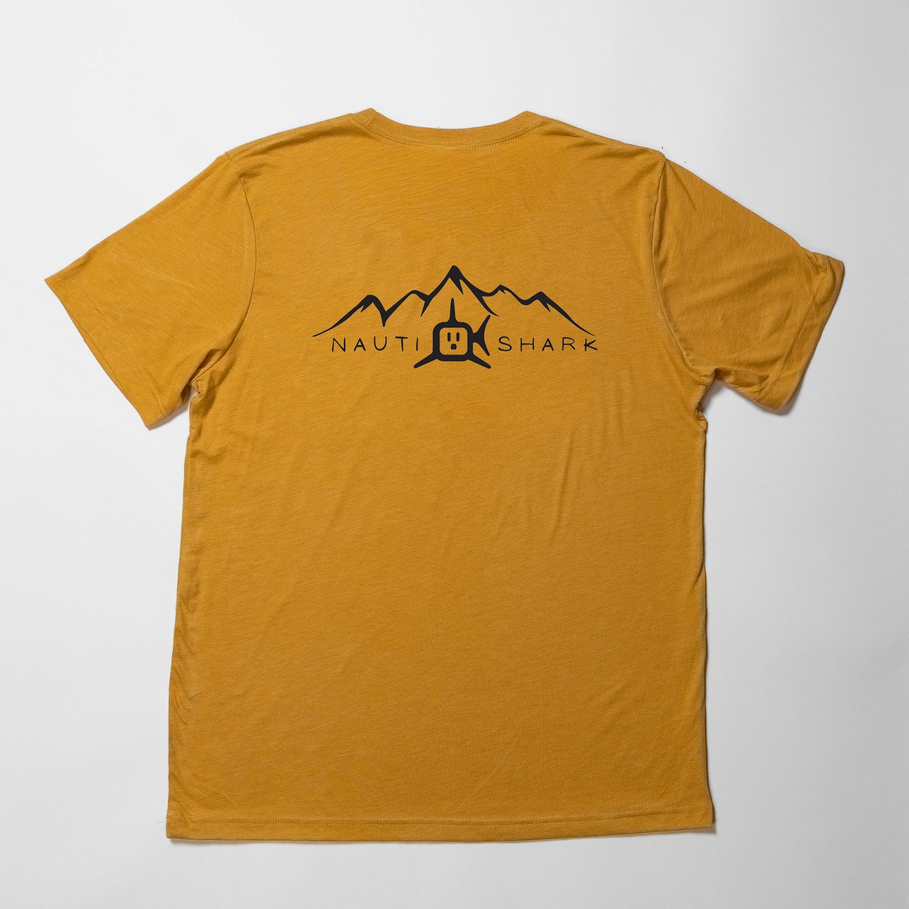 Mustard MOUNTAIN T-Shirt - MOUNTAIN BLACK LOGO